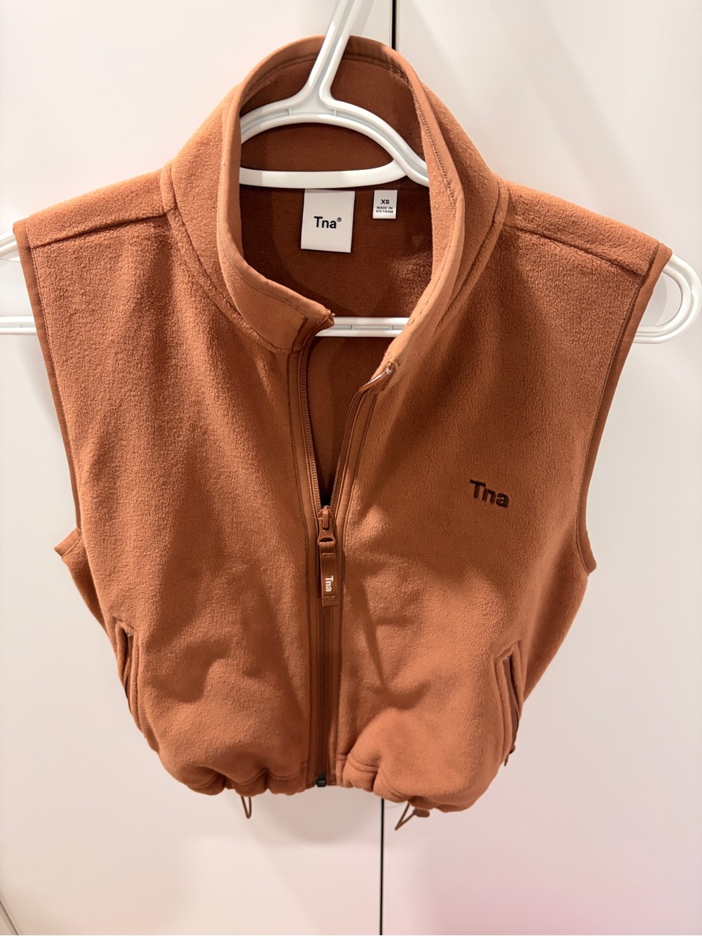 Tna Polartec Thermal Pro Mockneck Vest Brown XS
